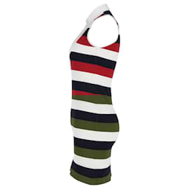 Dolce & Gabbana-Dolce & Gabbana Striped MIni Dress in Multicolor Cotton-Other,Python print