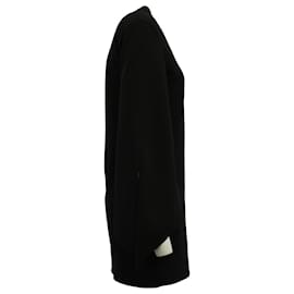 Tibi-Tibi V-Neck Long Sleeve Dress in Black Polyester-Black