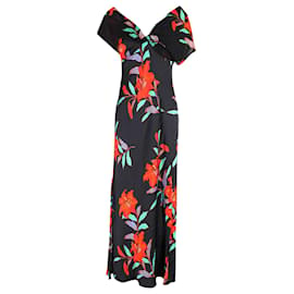 Diane Von Furstenberg-Diane Von Furstenberg Maxi Dress in Floral Printed Silk -Other