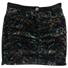 Minifalda Isabel Marant de tweed en algodón multicolor Otro Impresión de pitón