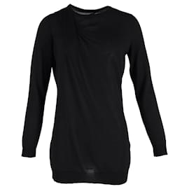 Gucci-Gucci Crewneck Sweater in Black Cotton-Black
