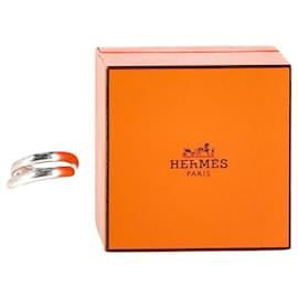 Hermès-Hermès Vertige Ring in SIlver Metal-Silvery,Metallic