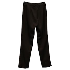 Dolce & Gabbana-Dolce & Gabbana Straight Cut Trousers in Brown Wool-Brown