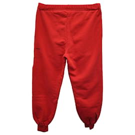 Autre Marque-Pantaloni sportivi Pangaia in cotone riciclato rosso-Rosso
