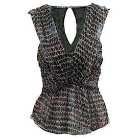 Isabel Marant-Isabel Marant Printed Sleeveless Top in Multicolor Silk-Other,Python print