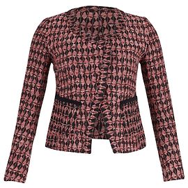Giacca Maje in Tweed di Cotone Rosa Rosa