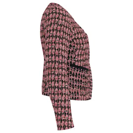 Maje-Maje Tweed Jacket in Pink Cotton-Pink
