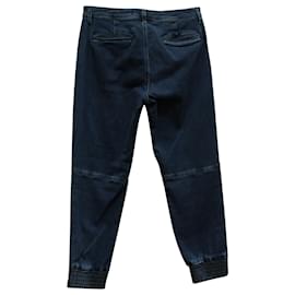 J Brand-J Brand Arkin Cropped Jeans aus dunkelblauer Baumwolle.-Blau