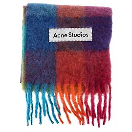 Bufanda con flecos de lana multicolor de Acne Studios Otro Impresión de pitón