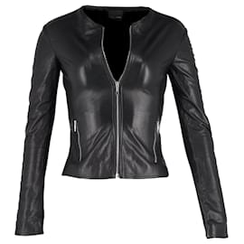 Fendi-Fendi Biker Jacket in Black Leather-Black
