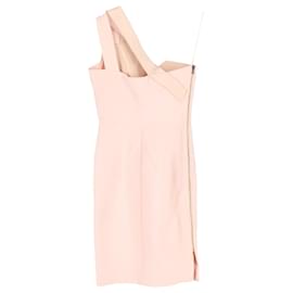 Roland Mouret-Roland Mouret Limited Edition One Shoulder Dress in Light PInk Wool-Pink