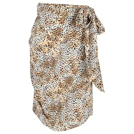 Céline-Celine Draped Skirt in Animal Print Silk -Other,Python print
