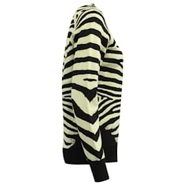 A.L.C-A.L.C. Rizzou Zebra Print Knit Sweater in Multicolor Rayon -Other,Python print