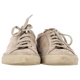 Autre Marque-Common Projects Original Achilles Low Sneakers in Beige Suede-Brown,Beige