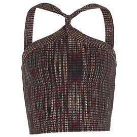 Top corto T by Alexander Wang Halter in rayon multicolore Altro Stampa python