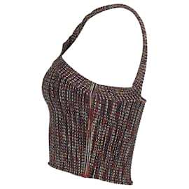 Alexander Wang-T by Alexander Wang Halter Crop Top in Multicolor Rayon-Other,Python print