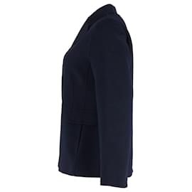 Max Mara-S’Max Mara Short Blazer in Navy Blue Wool -Navy blue