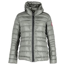 Piumino con cappuccio Canada Goose Cypress in poliammide grigio Marrone