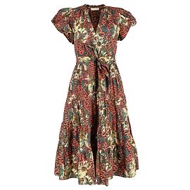 Ulla Johnson Das Kleid besteht aus weicher brauner Baumwolle. Braun