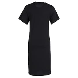 Stella Mc Cartney-Vestido camiseta Stella McCartney em algodão preto-Preto