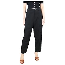 Y'S-Black wool pocket trousers - size S-Black