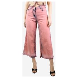 Msgm-Pink acid washed jeans - size UK 10-Pink