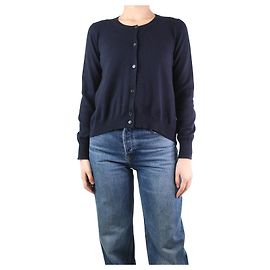 Marni Marineblauer Kaschmir-Cardigan – Größe UK 8 Blau