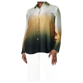 Vince-Multicoloured silk ombre shirt - size M-Multiple colors