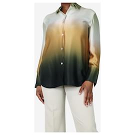 Vince-Multicoloured silk ombre shirt - size M-Multiple colors