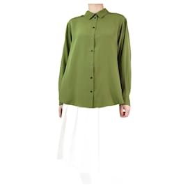 Autre Marque-Camicia in seta verde - taglia S-Altro