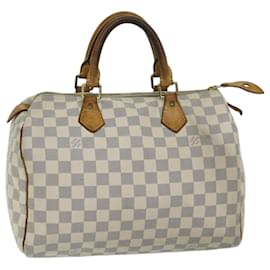 Louis Vuitton-Louis Vuitton Damier Azur Speedy 30 Hand Bag N41533 Auth LV 67038-Autre