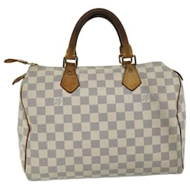 Louis Vuitton-Louis Vuitton Damier Azur Speedy 30 Hand Bag N41533 Auth LV 67038-Autre