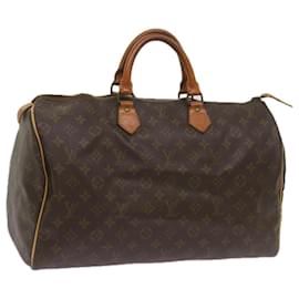 Louis Vuitton-Louis Vuitton Monogram Speedy 40 Hand Bag M41522 LV Auth 67577-Monogram