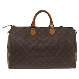 Louis Vuitton-Louis Vuitton Monogram Speedy 40 Hand Bag M41522 LV Auth 67577-Monogram