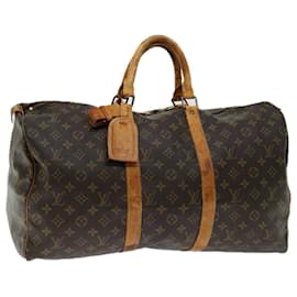 Louis Vuitton-Louis Vuitton-Monogramm Keepall 50 Boston Bag M.41426 LV Auth 56515-Monogramm
