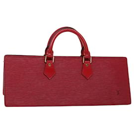 Louis Vuitton-Bolsa de mão LOUIS VUITTON Epi Sac Triângulo Vermelho M52097 Autenticação de LV 67056-Vermelho