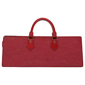 Louis Vuitton-LOUIS VUITTON Epi Sac Triangle Bolso De Mano Rojo M52097 LV Auth 67056-Roja
