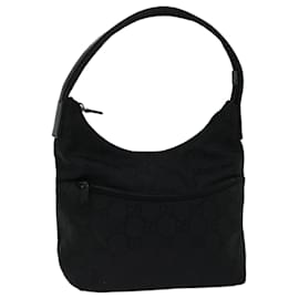 Gucci-gucci GG Canvas Shoulder Bag black 001 3386 Auth yk10935-Black