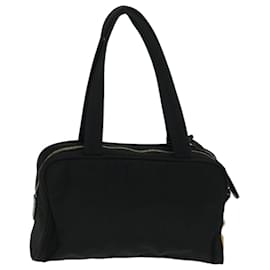 Prada-PRADA Hand Bag Nylon Black Auth bs12409-Black