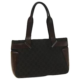 Gucci-Borsa a mano in tela GUCCI GG Marrone 73983 Auth FM3264-Marrone