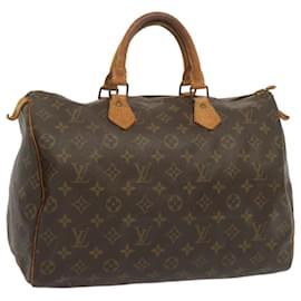 Louis Vuitton-Louis Vuitton Monogram Speedy 35 Hand Bag M41524 LV Auth 67572-Monogram