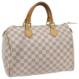 Louis Vuitton-Louis Vuitton Damier Azur Speedy 30 Hand Bag N41533 Auth LV 67040-Autre
