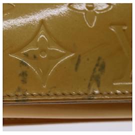 Louis Vuitton-Pochette à accessoires LOUIS VUITTON Monogram Vernis Lexington Beige M91010 Auth FM3238-Beige