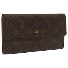 Louis Vuitton-LOUIS VUITTON Monogram Portefeuille International Wallet M61217 Auth LV 67249-Monogramme