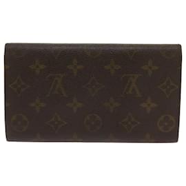 Louis Vuitton-LOUIS VUITTON Monogram Portefeuille International Wallet M61217 LV Auth 67249-Monogram
