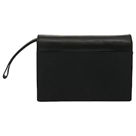 Gucci-GUCCI GG Canvas Clutch Bag Black 018 1613 Auth yk10825-Black