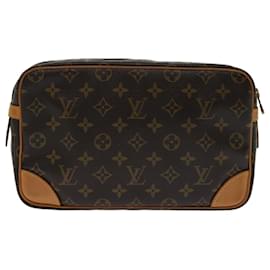 Louis Vuitton-Louis Vuitton Monogram Compiegne 28 Clutch Bag M51845 LV Auth yk10835-Monogram