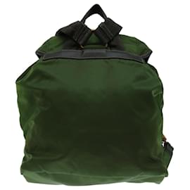 Prada-PRADA Backpack Nylon Khaki Auth 67049-Khaki