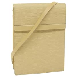 Louis Vuitton-LOUIS VUITTON Epi Ramatuelle Shoulder Bag Cream Vanilla M5247A LV Auth bs12436-Other,Cream