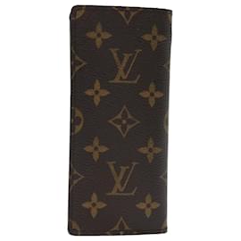 Louis Vuitton-LOUIS VUITTON Monogram Etui Lunette Étui à lunettes simple M62962 Auth LV 67252-Monogramme